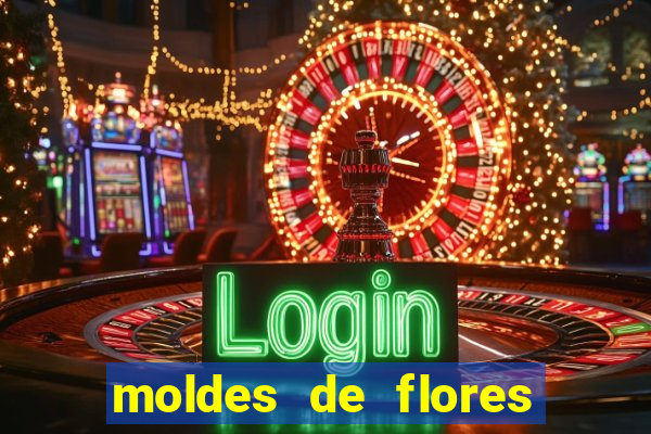 moldes de flores gigantes para imprimir